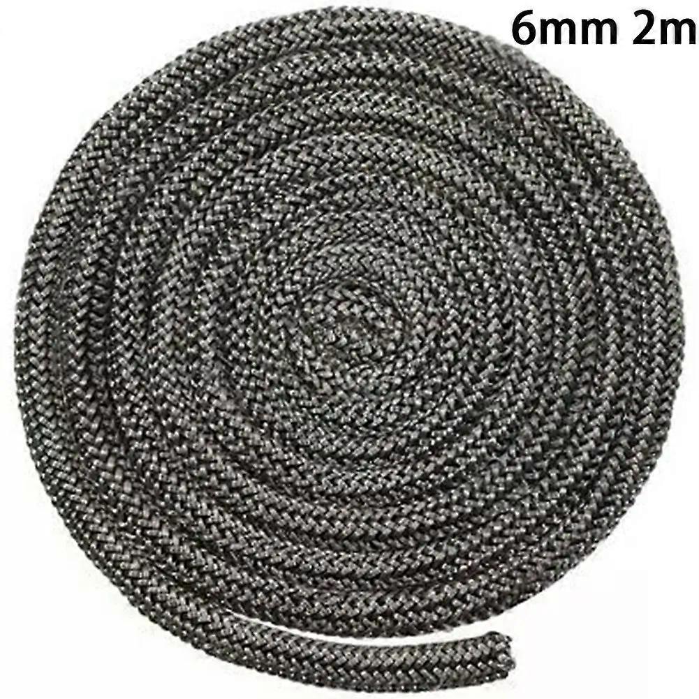 78 Corde d’étanchéité de cheminée Poêle à bois en fibre de verre ignifuge Joint de porte de poêle à bois Joint de porte pour cheminées Chaudière Accessoires pour la maison