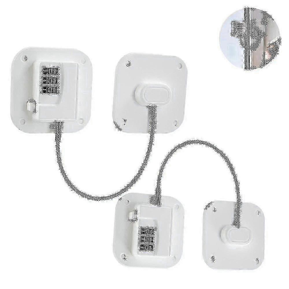 2 Pack Refrigerator Lock Heavy Duty Combination Fridge Lock