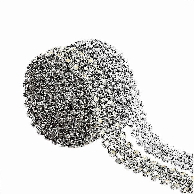 2rolls Rhinestone Diamond Mesh Ribbon