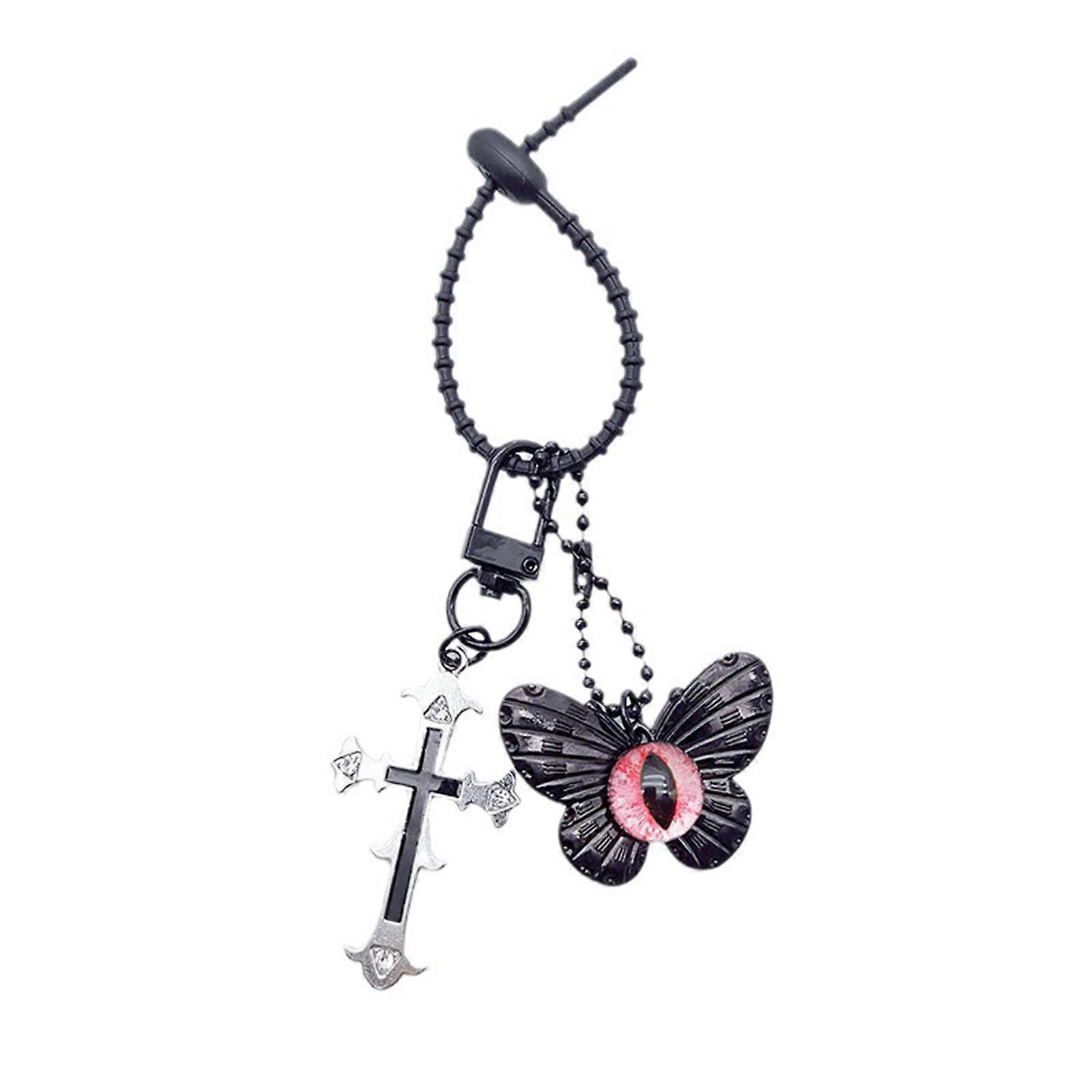 Skull Mobile Phone Chain Student Gift Butterfly Funny Skull Head 