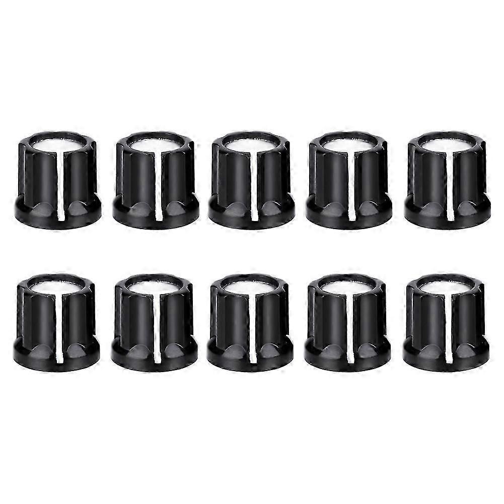 10Pcs Durable Potentiometer Volume Tone Knobs Caps for D Shaped Shaft Electric Guitar Bass