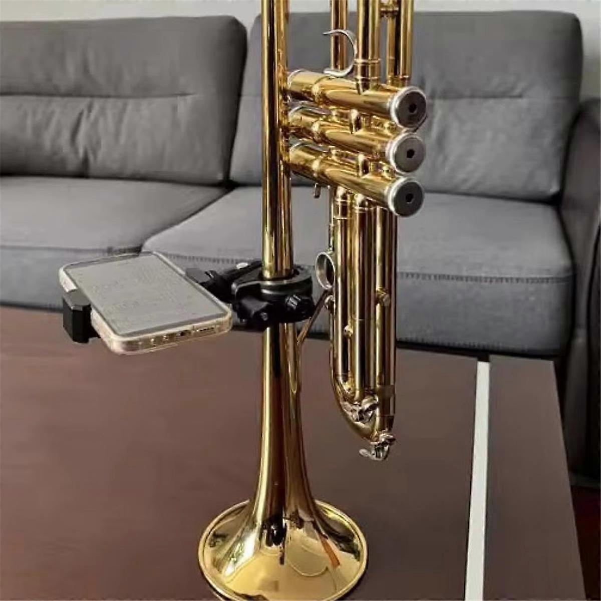 Marching Band Music Lyre Holder Sturdy Mini Musical Instrument Phone Stand for Marching Band Clarine