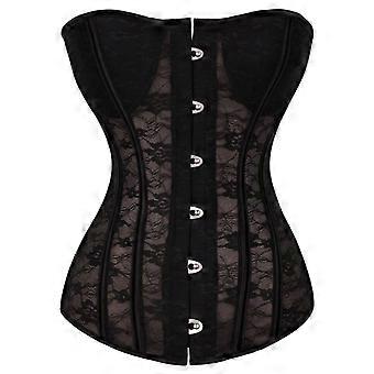 Utbenet Midje Trening Korsett Kvinner Opp Korsett Bustier Sexy Boned Wrap Tube Crop Top Midje Cincher Bredt belte Gjenoppretting Hvit S