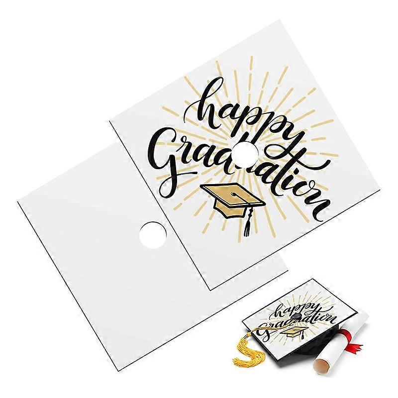 Sublimation Blanks Graduation Topper Heat Transfer Plate, 2