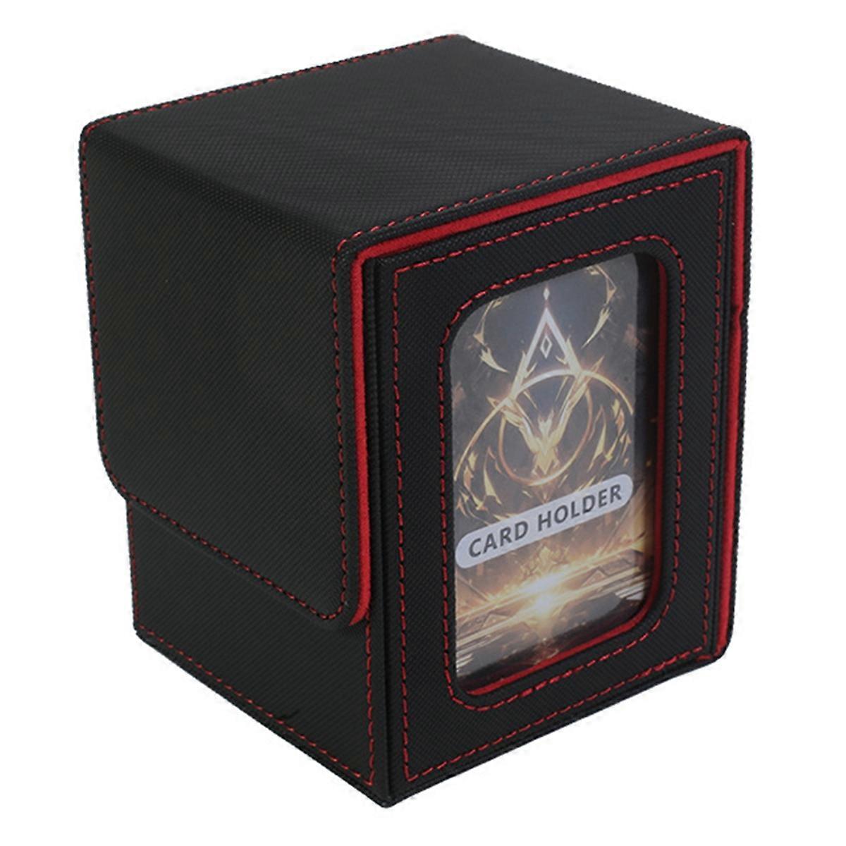 100+ Game Card Box Card Storage Box -Black & Red