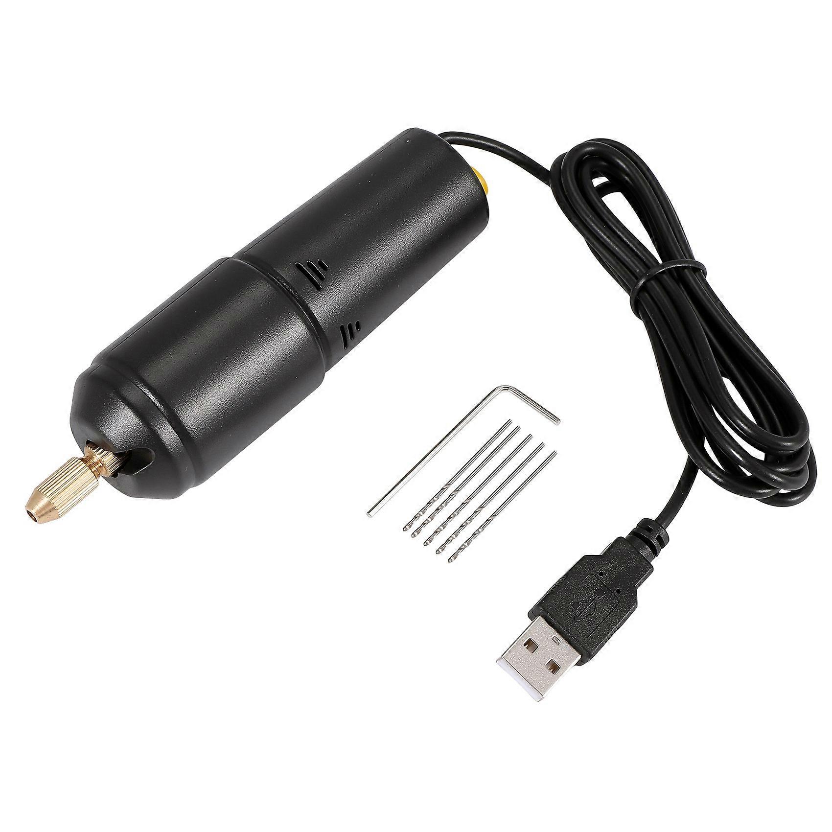 Jewelry Tools Mini Electric Drill Handheld with 5 Drill Bits