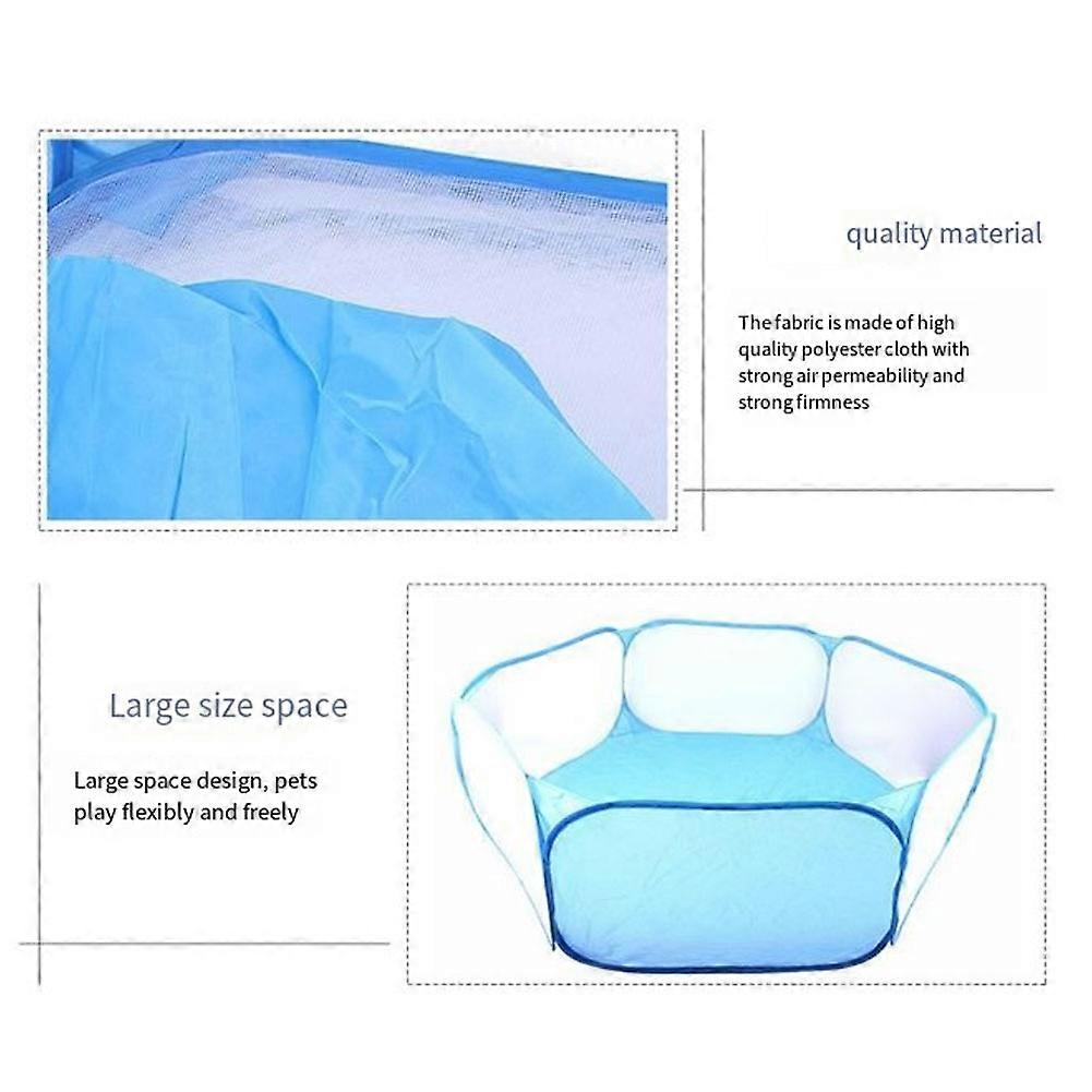 Children Fence Tent Toys Hexagonal Fence Blue