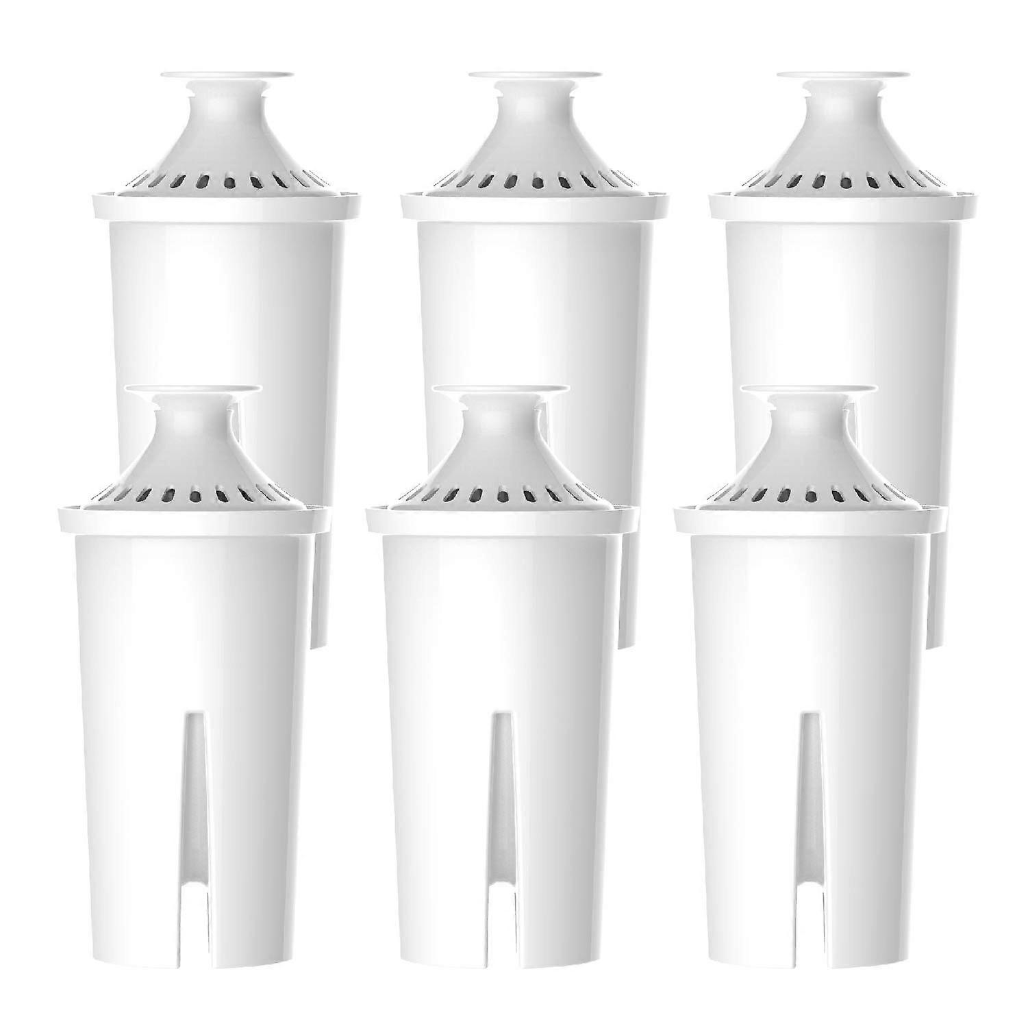 6 Packs Replacement Pitcher Water Filter for Brita® Pitchers Grand, Lake, Capri, Wave and More