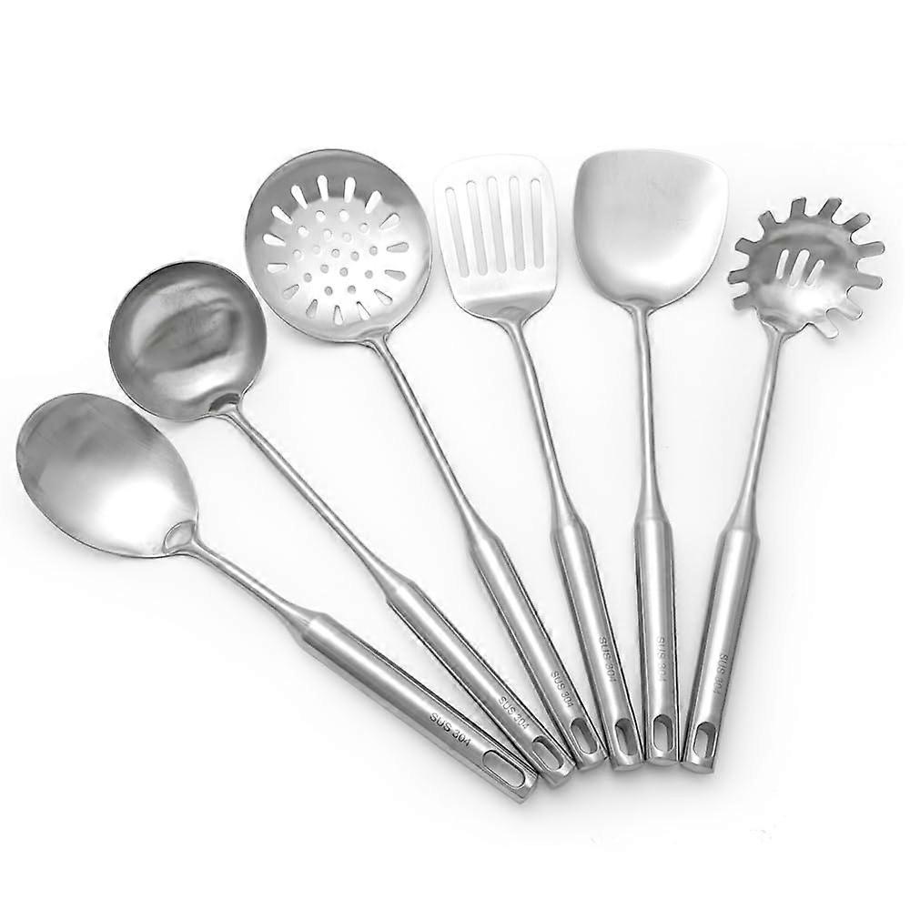 Stainless Steel Kitchen Utensils Set 6-Piece For Cooking 6-Pack