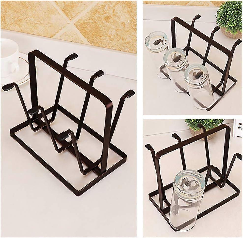 Functional Cup Rack, Sturdy and Durable For Rust-Resistant Performance, Countertop Organizer With Rectangular Bottom Ensuring Stability And Quick