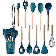 12 PCS Nontoxic BPA Free Cooking Utensils Set for Nonstick Cookware with Holder