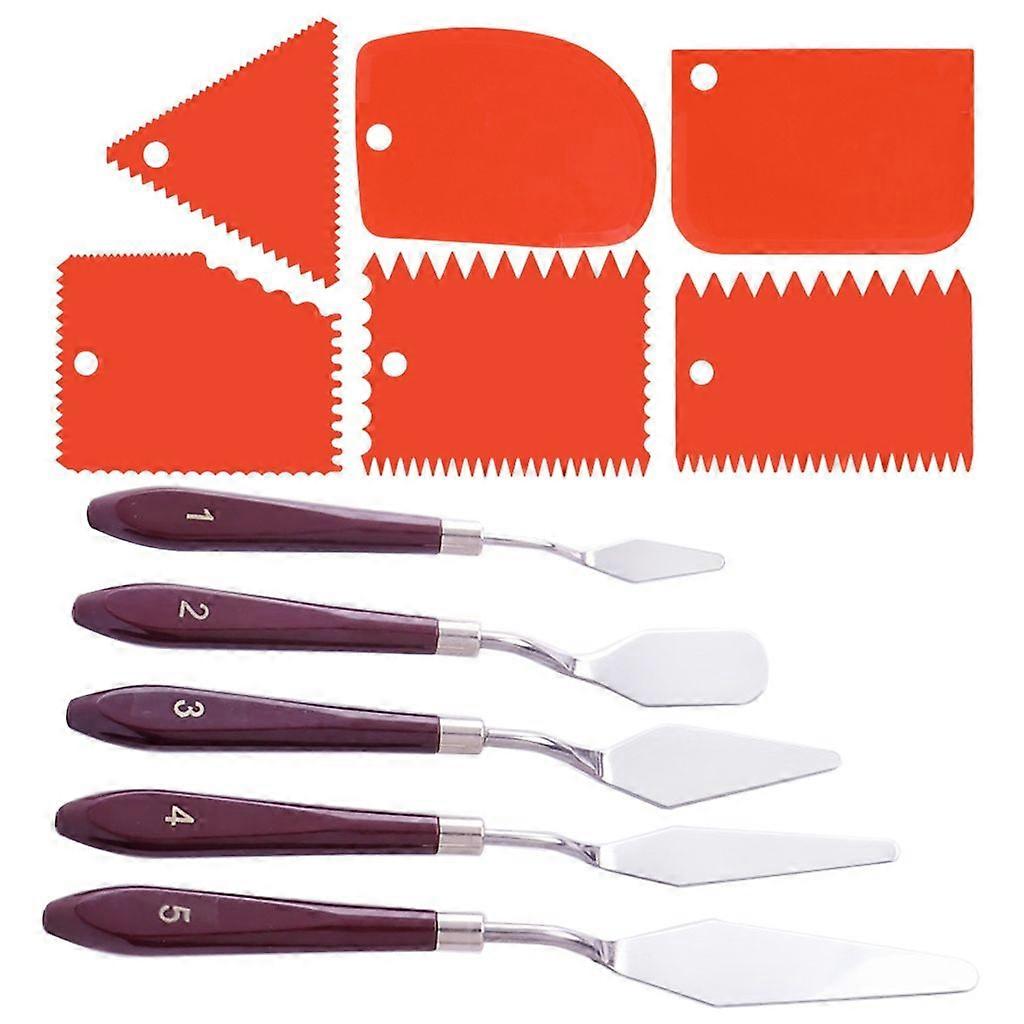 11x Painting Spatula Set Palette Knife Set for Artists Enthusiasts Students