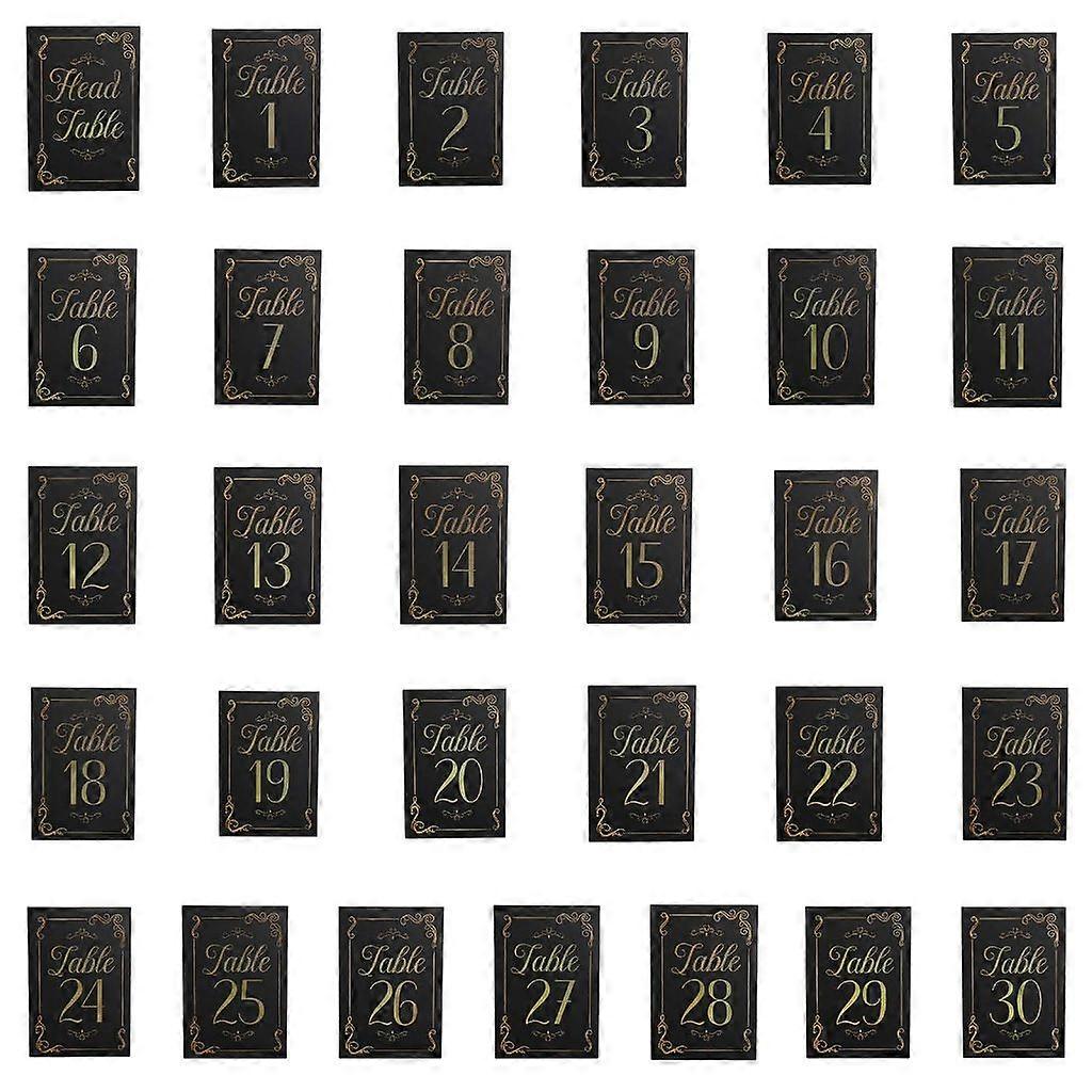 Simple and Practical Wedding Table Number Cards Restaurant Table Numbers Cards
