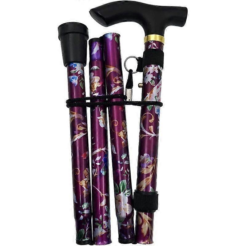 Adjustable Folding Walking Cane, Lightweight with Rubber Tip