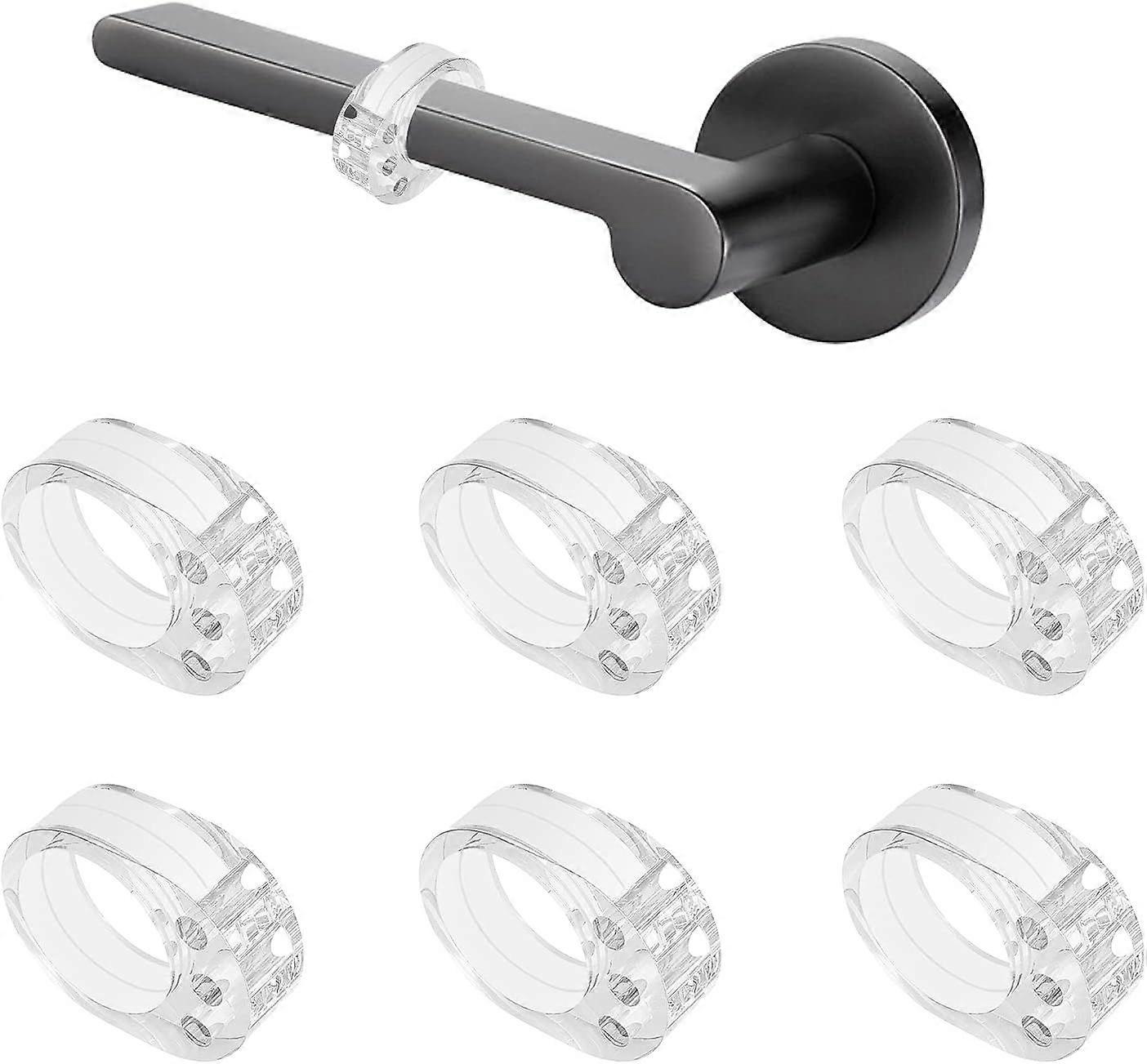 6 door handle bumpers (transparent)