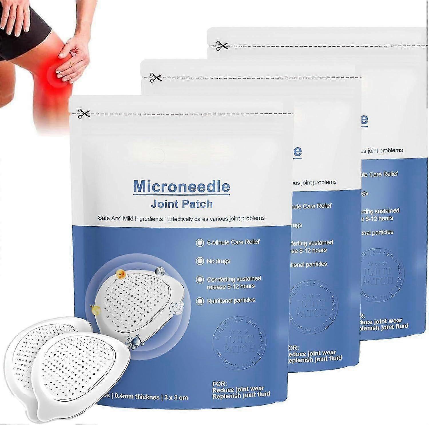 Nano-Microneedle Joint Patch, Nano Microneedle Patch for Joint Pain, Joint Patches, Natural Herbal Patches, Muscle Soreness in Knee, Neck, Shoulder