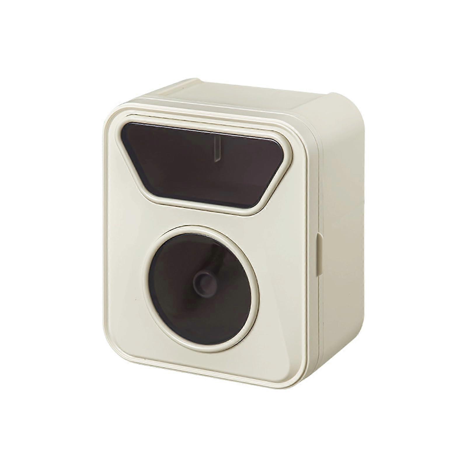 Magnetic Door Paper Towel Dispenser with Storage Shelf Double Layer Wall Mount