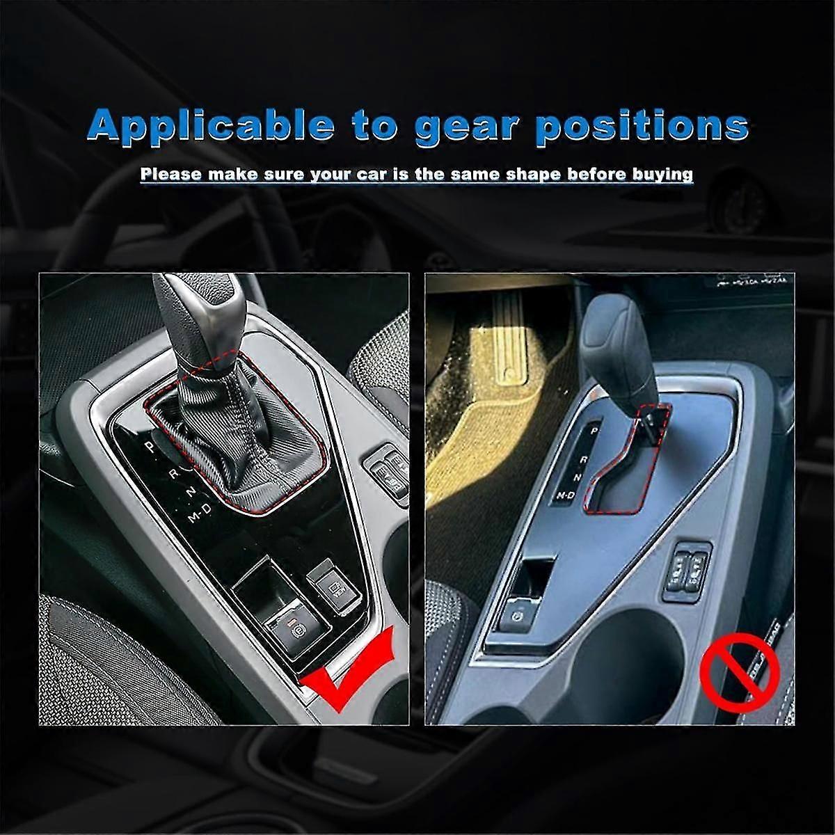 For Crosstrek 2022-2024 LHD Soft Carbon Fiber Car Center Console Gear Shift Panel Cover Trim Access