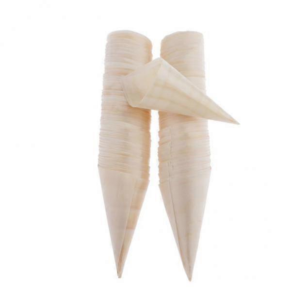 00Pcs Cone Shaped Disposable Ice Cups for Party Food Snacks