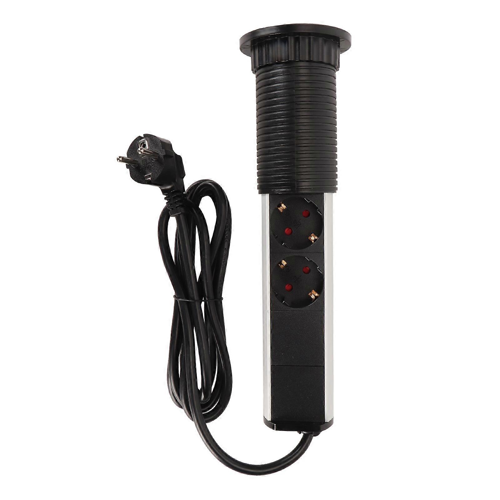 Up Outlet Countertop Retractable Recessed Pop Up Power Strip Socket for Kitchen Counter Conference Office