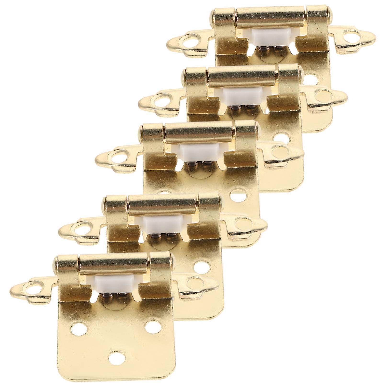 5pcs Rv Hinge Spring Loaded Hinges for Doors SemiHidden Auto Closing Cabinet