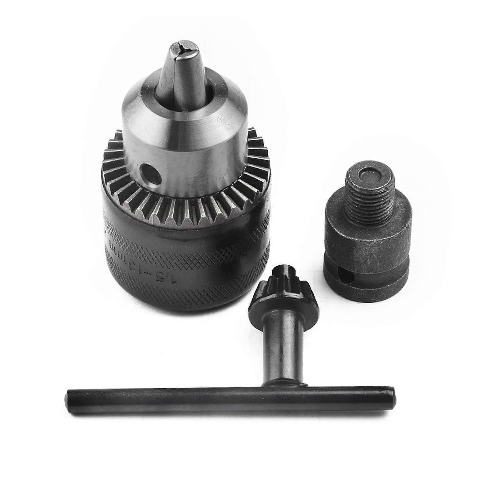 1.513mm Keyless Drill Chuck Adapter Impact Wrench Electric Drill Chuck Collet 1/2'20UNF Thread Quick Change Adapter Converter Drill Chuck