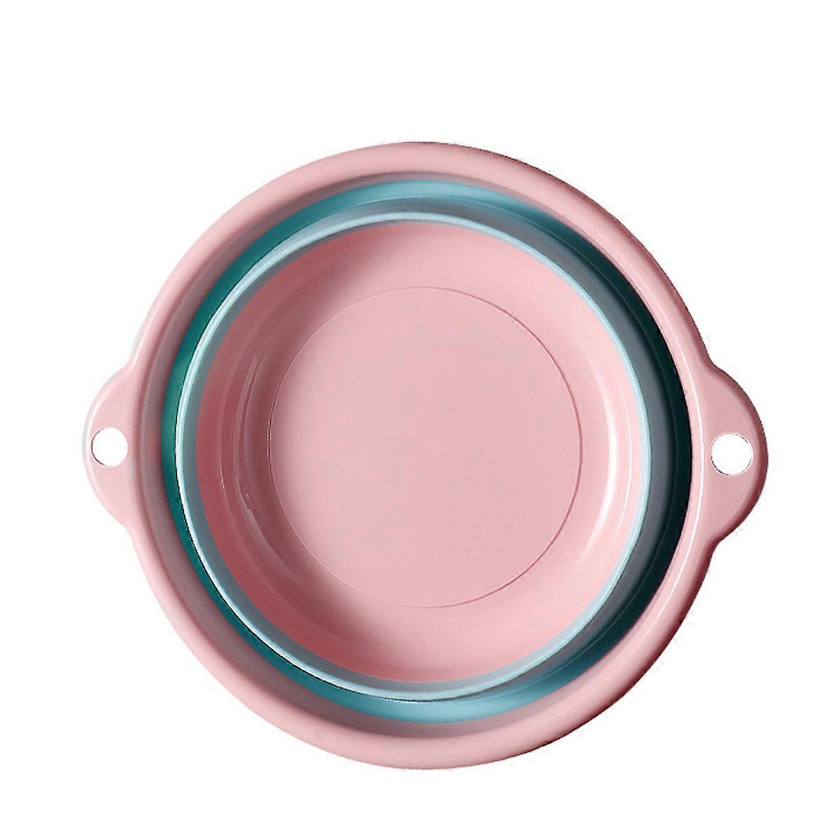 ベビー洗面台家庭用ポータブル折りたたみ洗面台プラスチック服野菜洗面台Mピンク