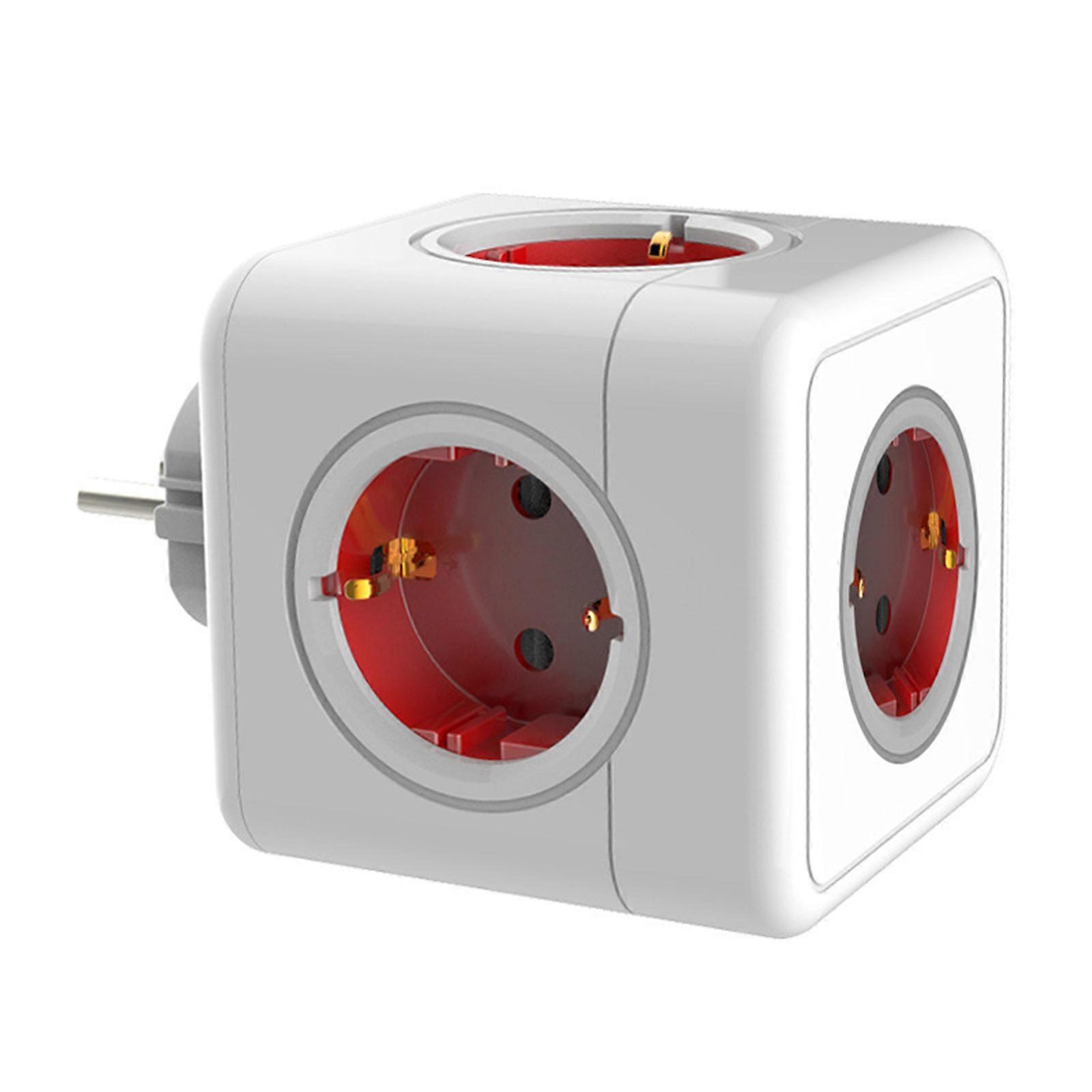 Multipurpose EU Standard Wall Outlet 86 Model Wall Plugs Socket Electric Wall Socket for Various Electrical Device Red