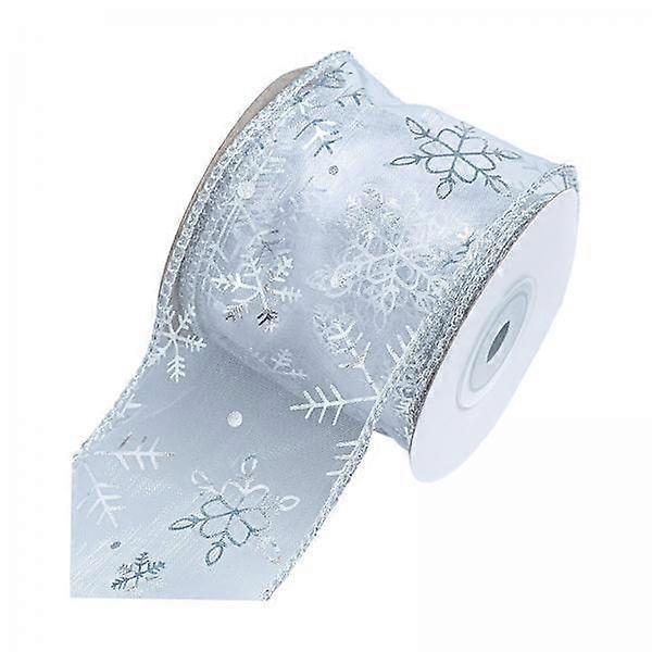 4xChristmas ενσύρματες κορδέλες άκρων, χειροτεχνίες DIY, διακοσμητική κορδέλα περιτυλίγματος δώρων 9M,