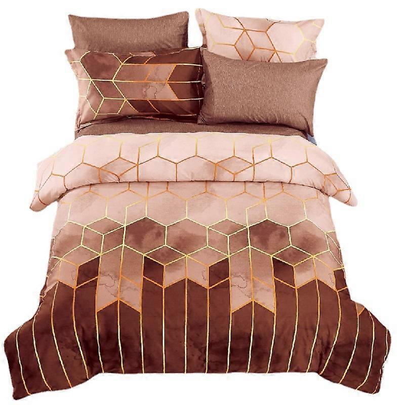 Luxury Aesthetic 3D Geometric Microfiber Sheet Set
