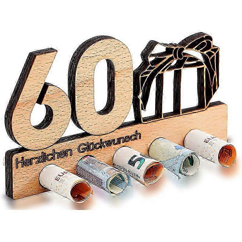 나무 돈 홀더 | 성인을 위한 특별한 선물 | 생일, 기념일 등을 위한 5홀 디자인