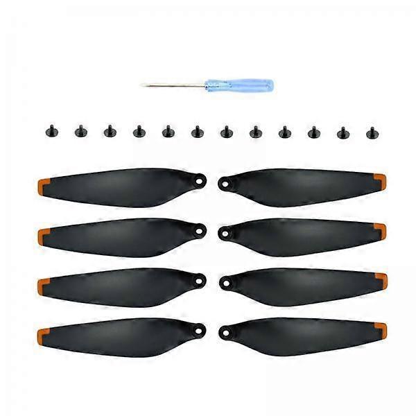 2x8Pcs Propellers Props Blades Replacement for Mini 3Pro Black Orange Edge