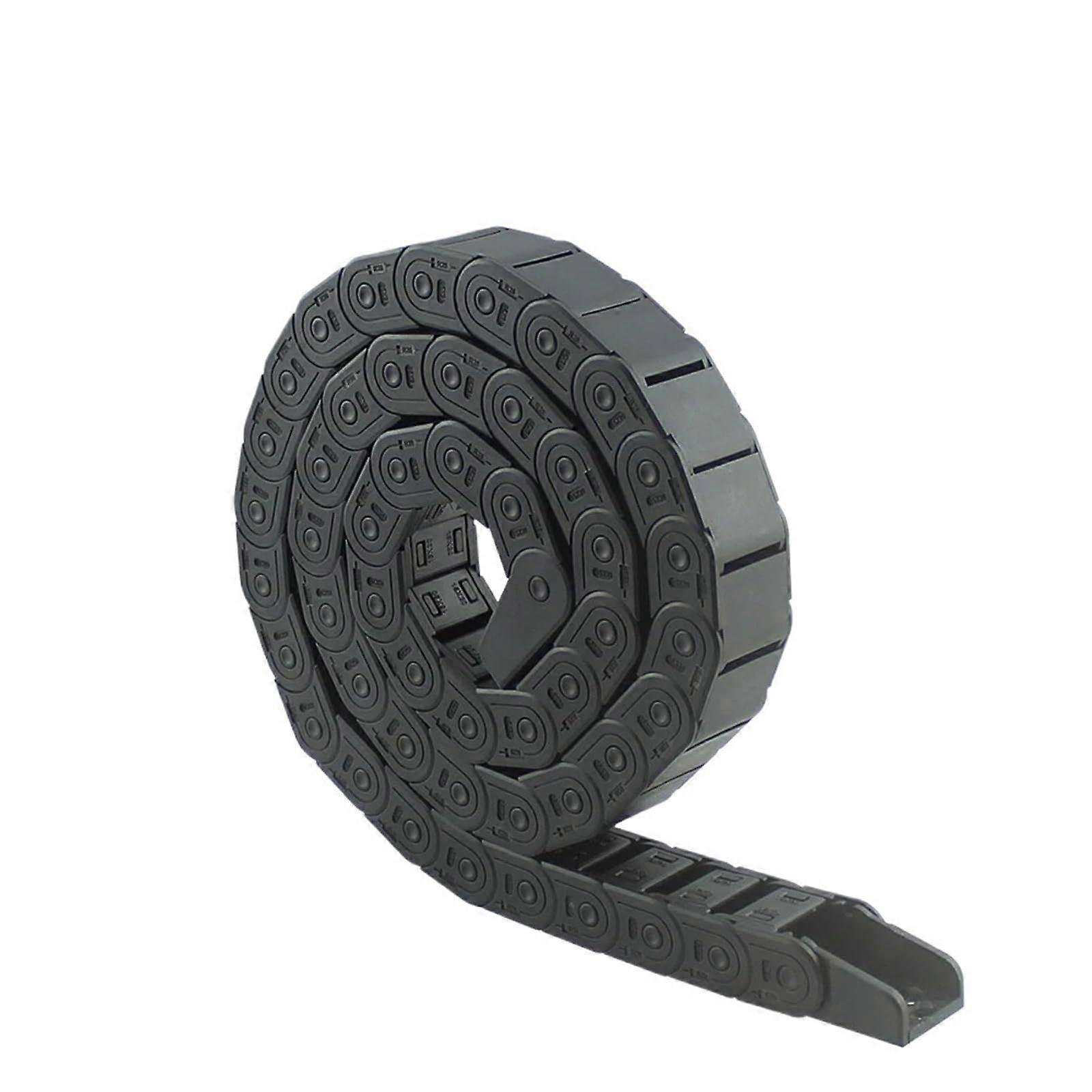 Plastic Drive Chain, Half-Closed, Unopened, 1m Length, Sizes 10x10mm, 15x20mm, 15x30mm, Suitable for Various Applications