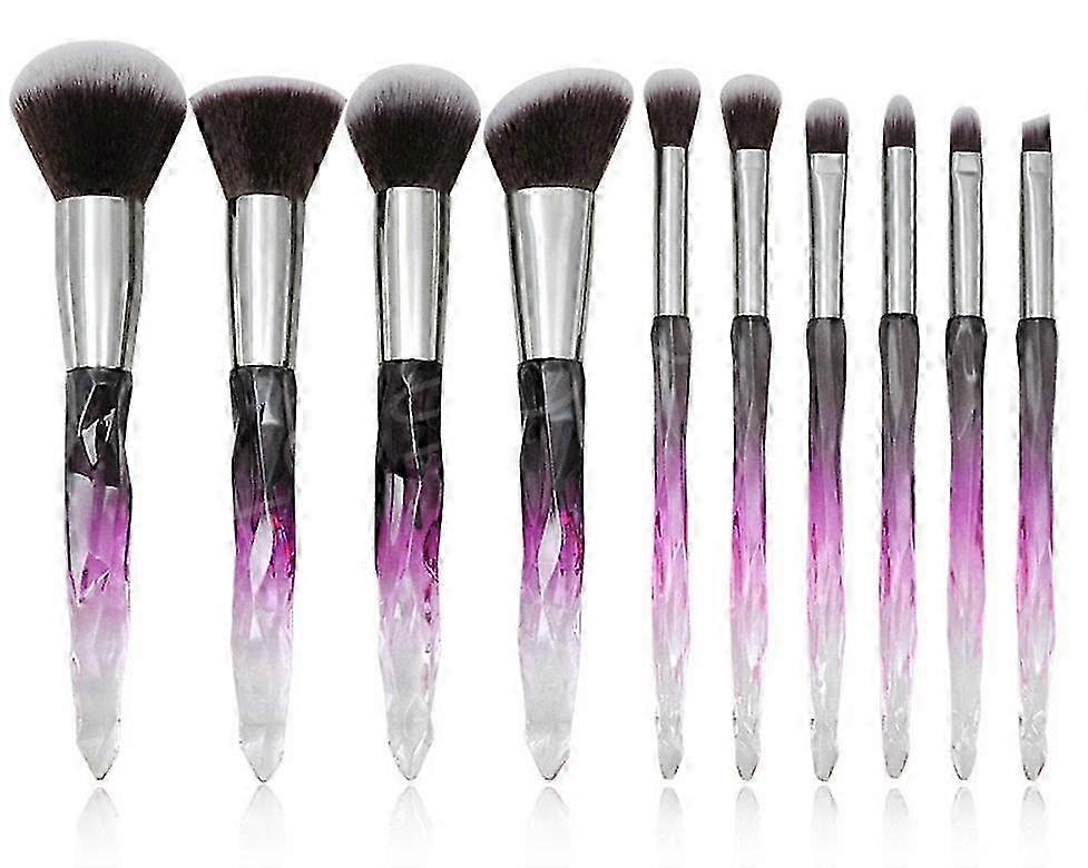 Makeup Brushes Crystal Handle Cosmetic Brush Set 10 TVF 2025