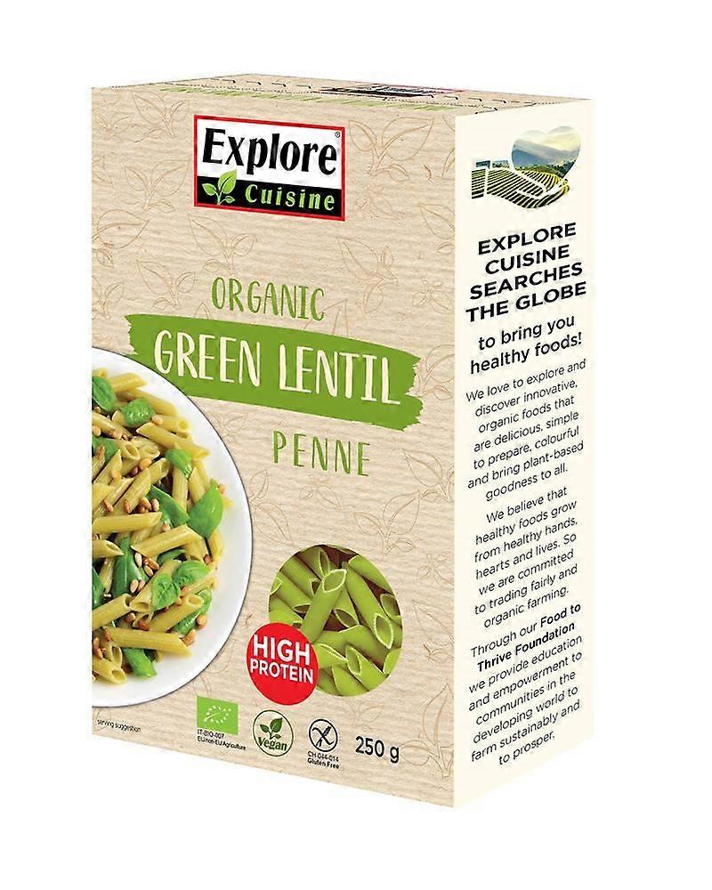 Explore Cuisine Organic Green Lentil Penne 250g