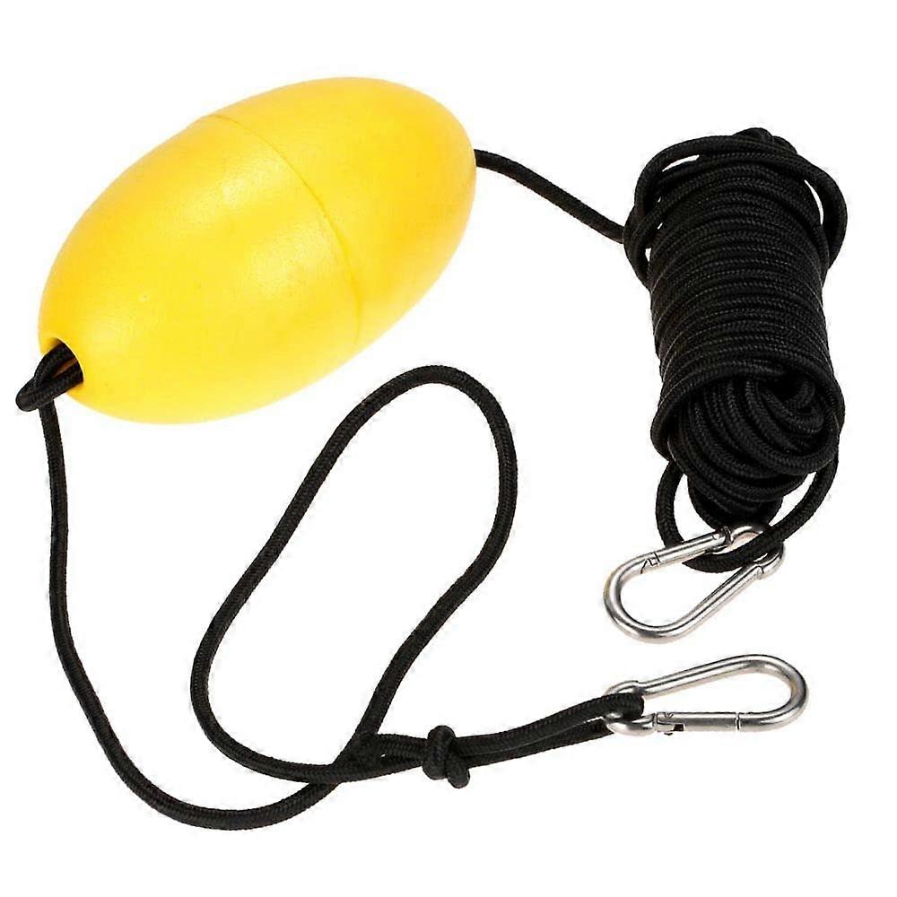 Kayak Drift Anchor Tow Rope 9.1 m Long Nylon Rope with Stainless Steel Clips for Kayak Stability and Control