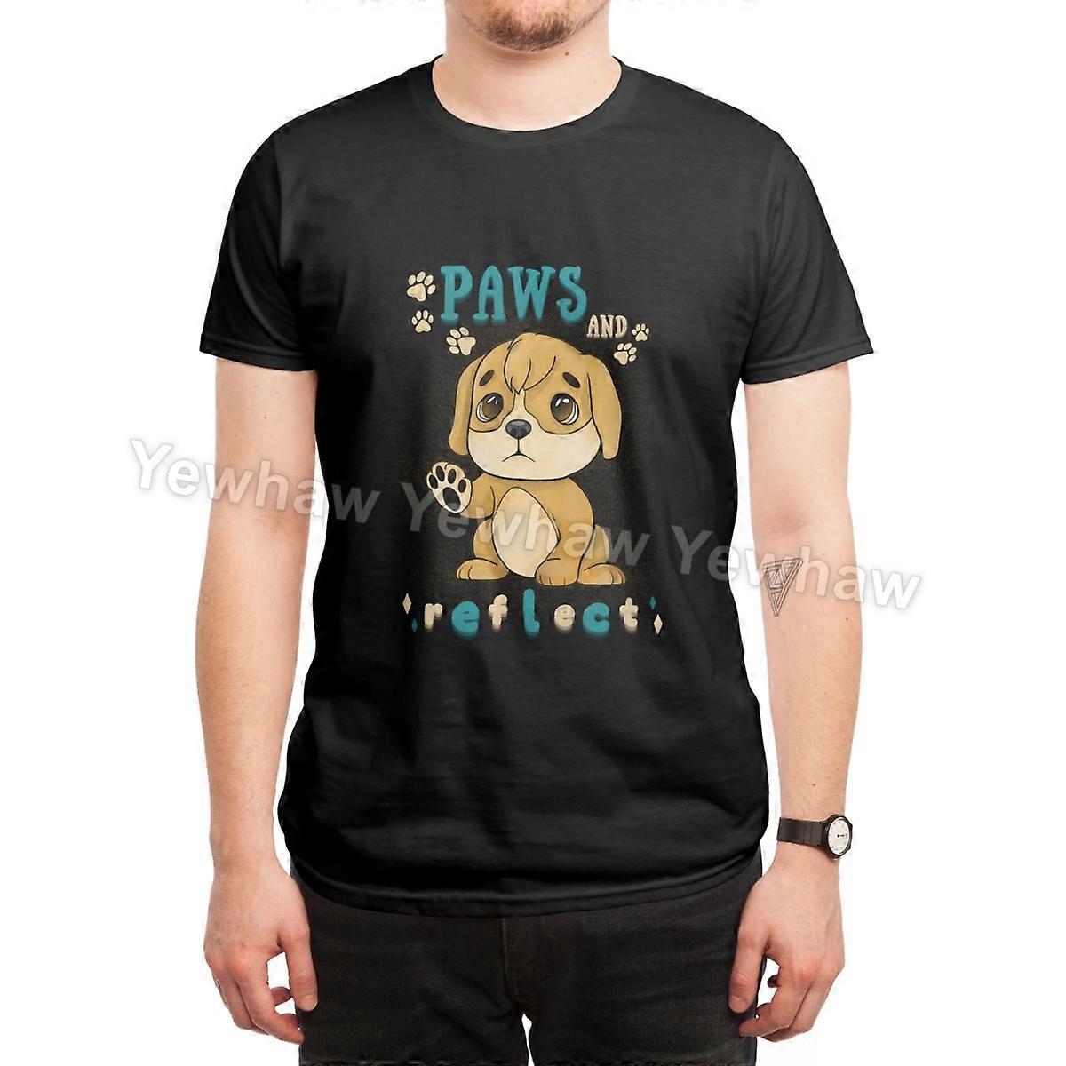 Πόδια και αντανακλούν T-Shirt χαριτωμένο κουτάβι κινούμενα σχέδια σκυλί ζώο εικονογράφηση λυπημένο κουτάβι παιχνιδιάρικη τυπογραφία