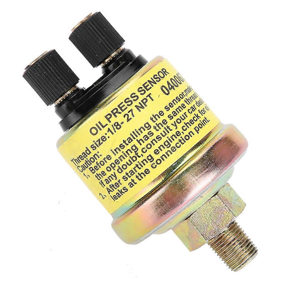 Universal 1/8 NPT Replacement Engine Oil Pressure Sensor for Aftermarket Gauge