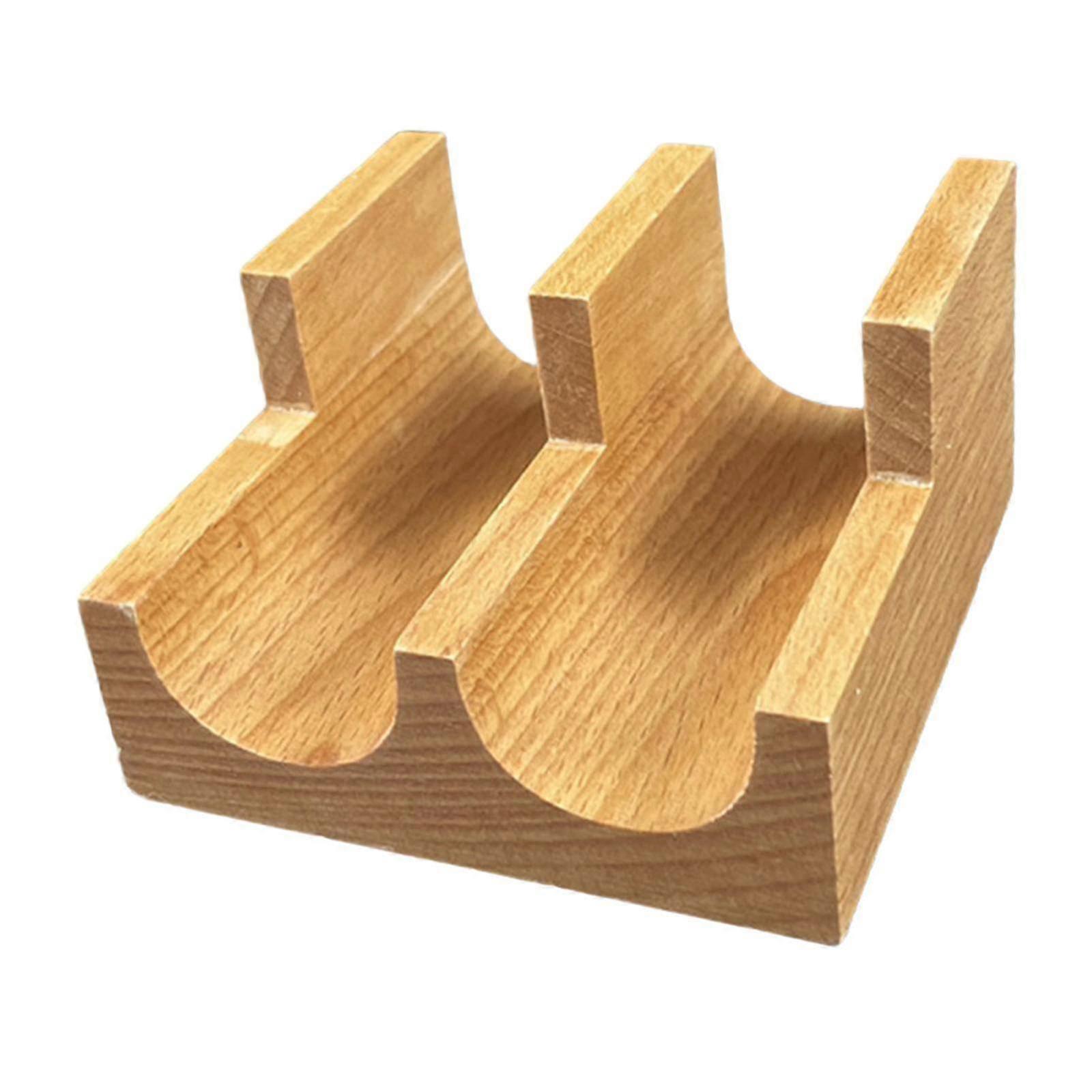 Træ Sushi & Taco Holder Stativ - 2 Grid Serveringstallerken til Ferie