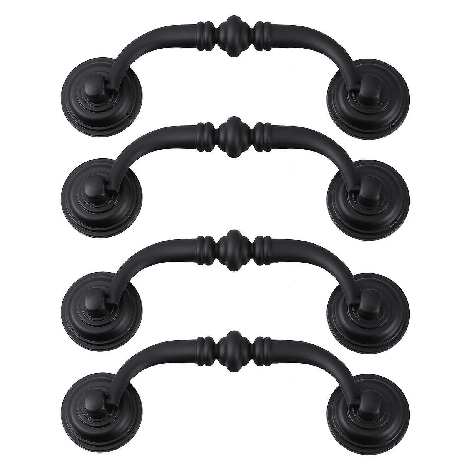 Cabinet Pull Handle Drawer Pulls for Homeowners Elegant and Simple Design Zinc Alloy 11.5X3.5CM Easy to Install 4Pcs