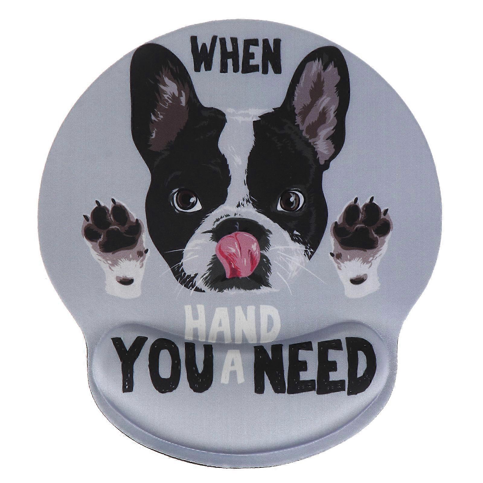 Ergonomic Mouse Pad Mouse Mat For Home Office Gamers Light Grey 25x23cm Wrist Support 1Set