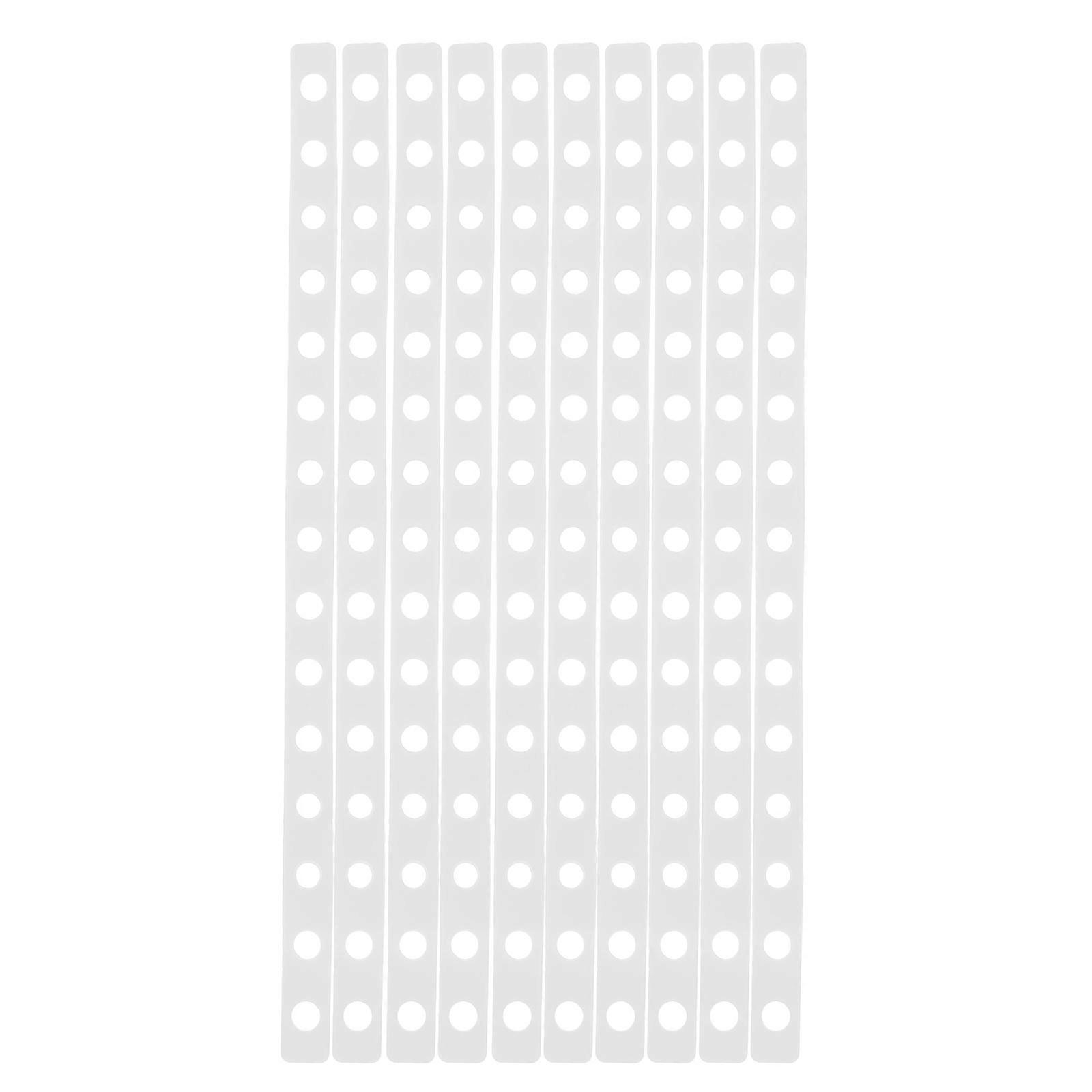 12pcs Multi Hole Plastic Hanger Display Strips for Versatile Clothing Organization – Space Saving Connector Strips for Garment Hangers – Stylish