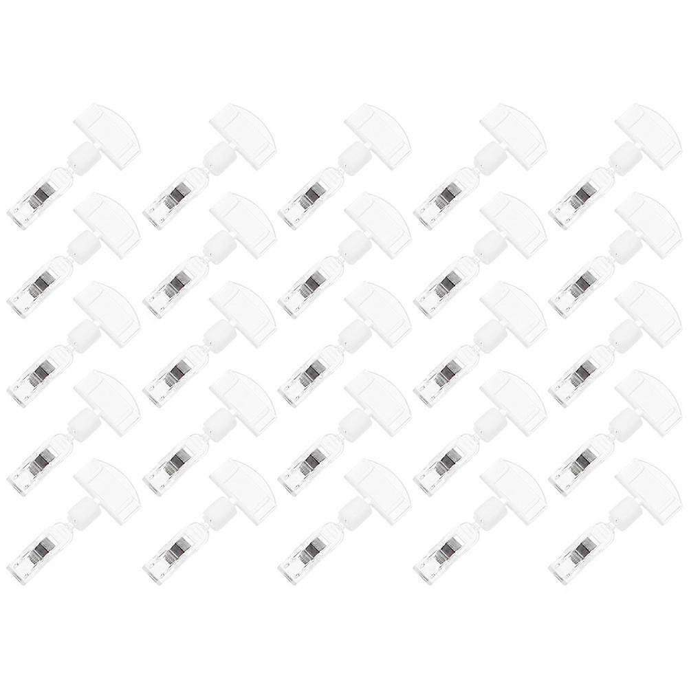 Display Clips Sign Holder Clip Rack or Shelf Display Business Owners Acrylic 25Pcs