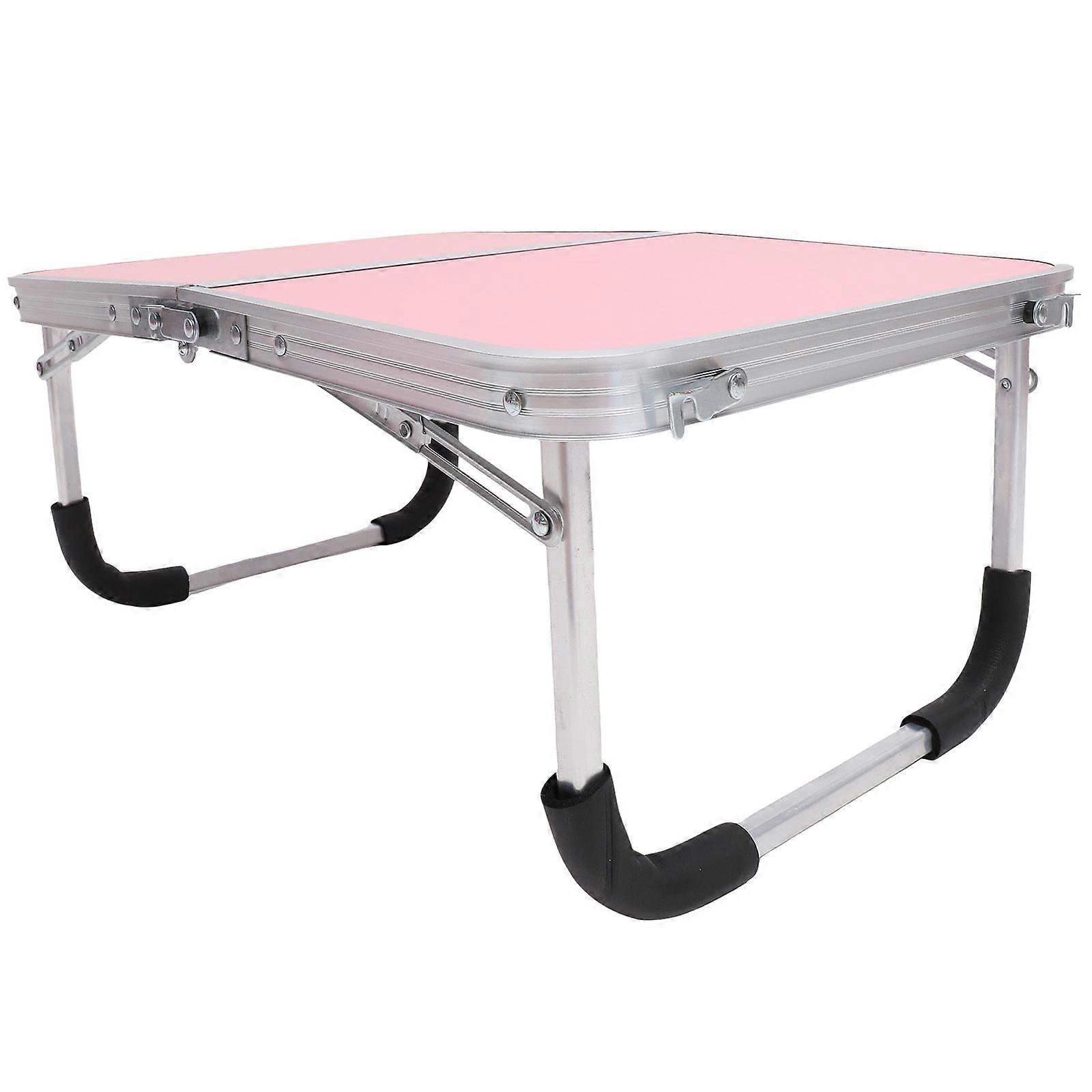 Compact Portable Metal Table for Camping, Bedside Use, and Outdoor Activities – Space Saving Design for Home Study and Travel