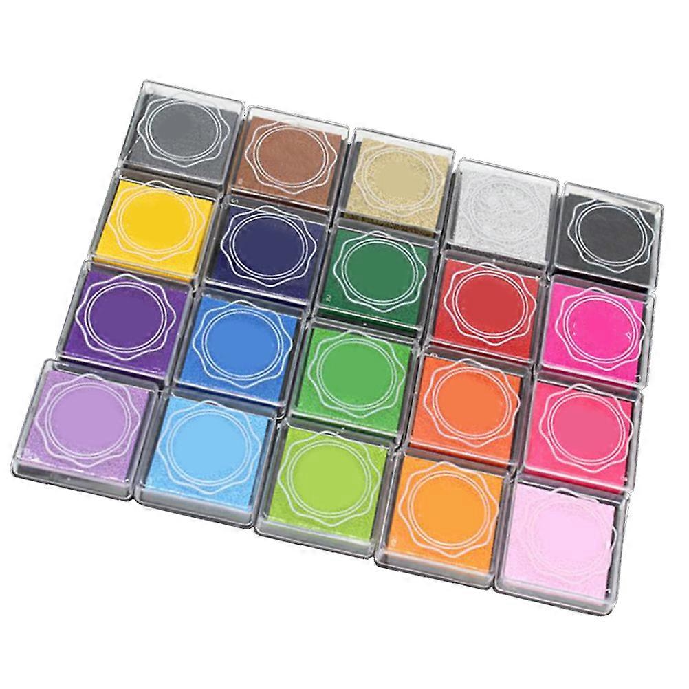 Ink Pads For Kids Paper Art Scrapbooking 20 X 8 X 3Cm Plastic Printing Oil Water Based Ink 1 Set