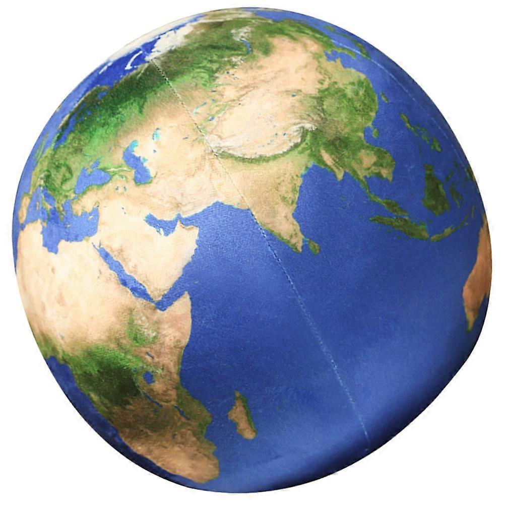 Versatile Ball Cushion Plush Stuffed Simulation Earth Planet Pattern Throw Pillow Home Decoration 27X27X27CM 1Pcs