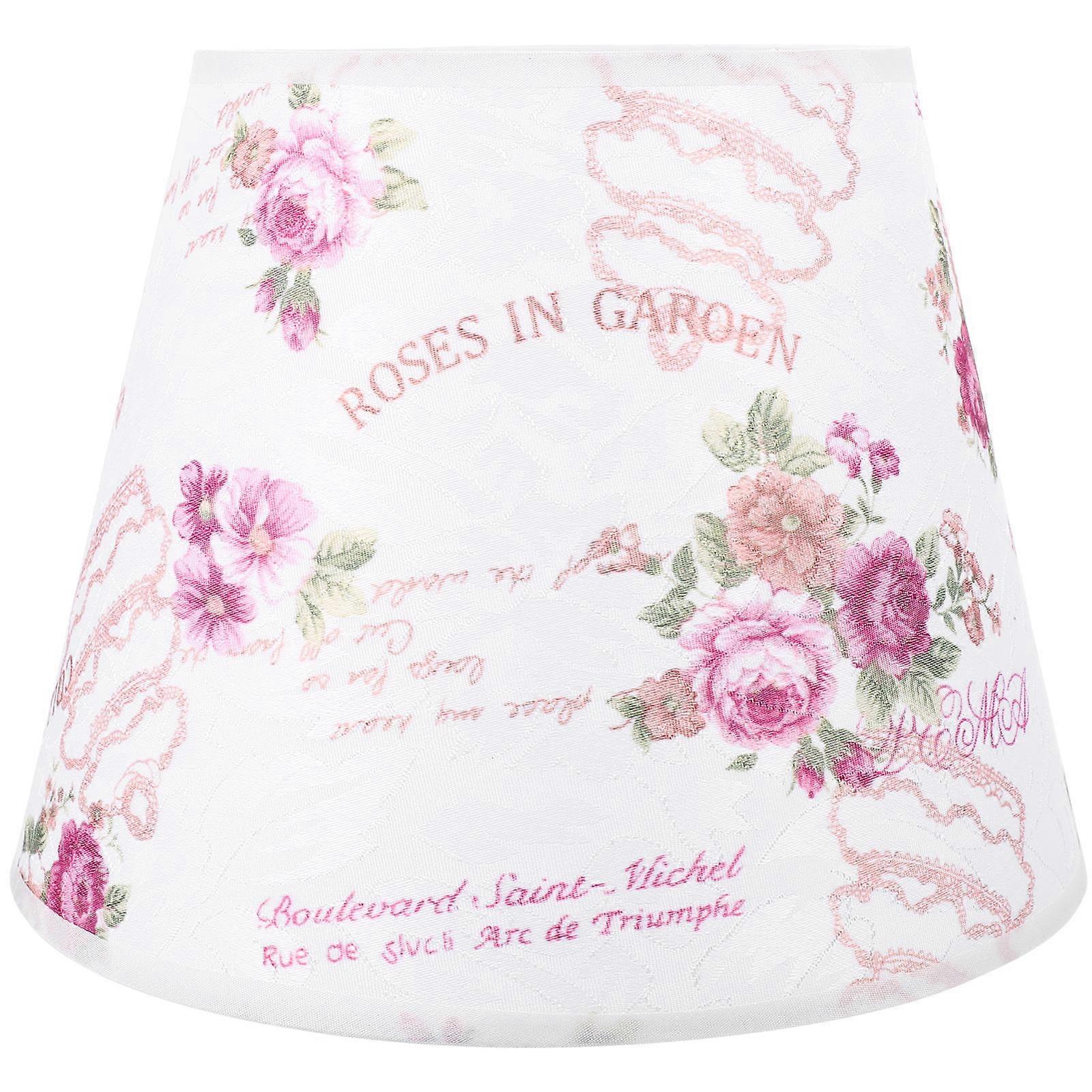 Replacement Lamp Shade Small Lamp Shade Fabric Pink 28x22cm Lighting For Home 1Set