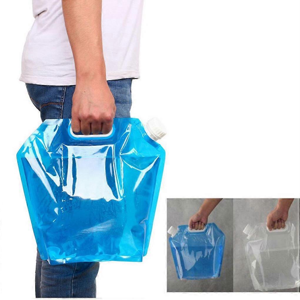 5L Outdoor Foldable Drinking Water Bag Collapsible Car Water Carrier Container Bag Fits