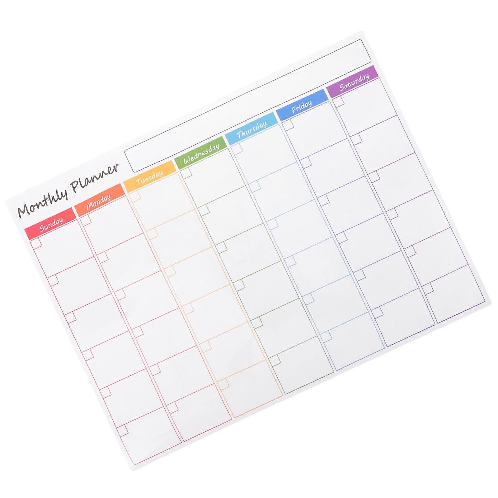 Refrigerator Message Board Schedule Planning Home Use 43x33CM 1Pack