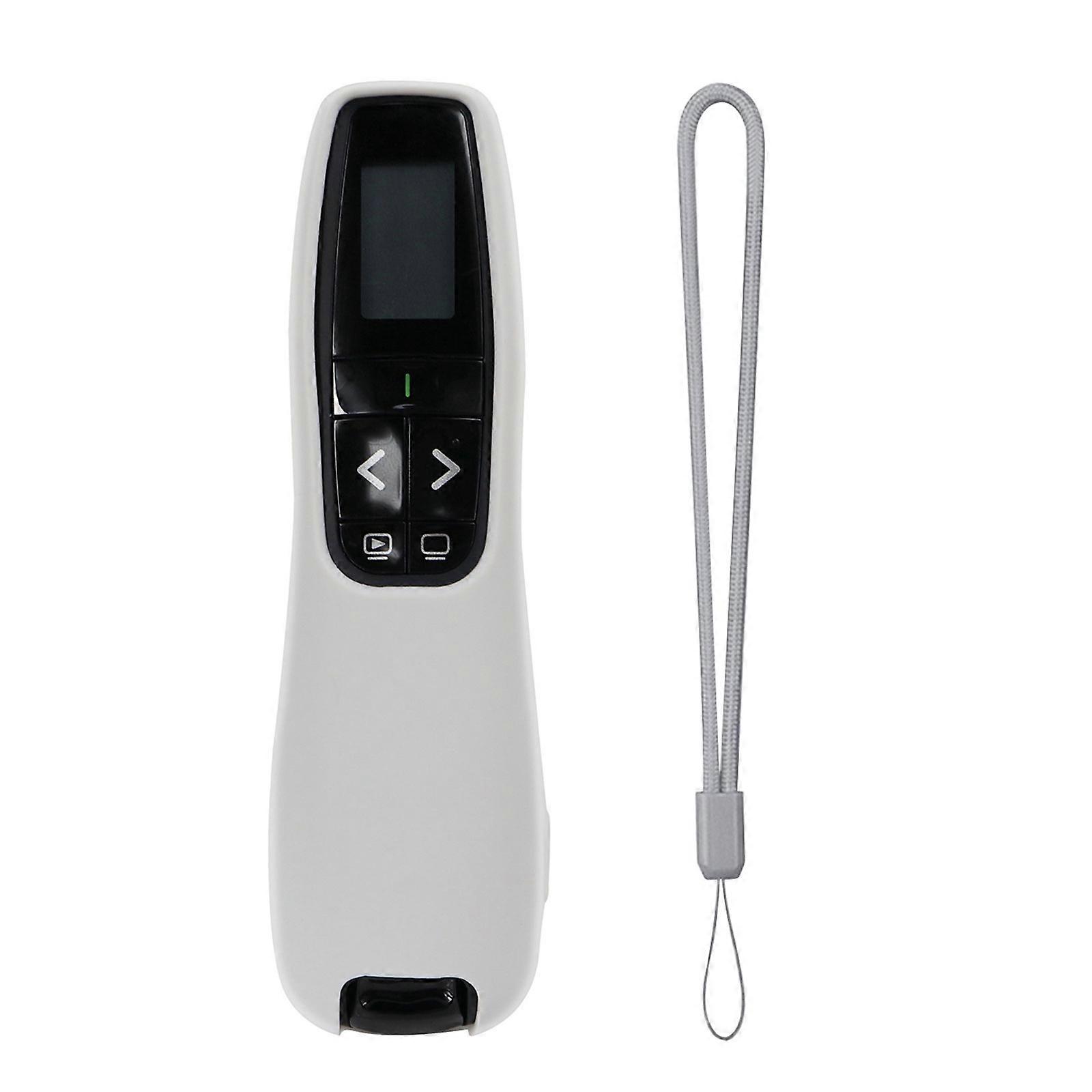 AntiShock Silicone Case for Presenter R800 Wireless Presenter Remote AntiDust Soft Cover Enhanceds Grip White